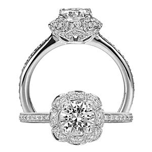 Alluring Floral by Ritani Diamond Engagement Ring