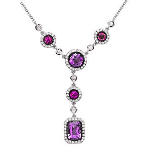 Gorgeous Zeghani Multi Gemstone Pendant