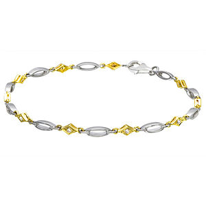 Stunning Two-tone Zeghani Diamond Bracelet