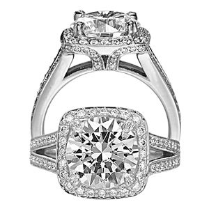 Alluring Masterwork Diamond Engagement Ring