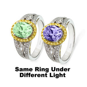 Gorgeous Alexandrite Diamond Ring By Simon G