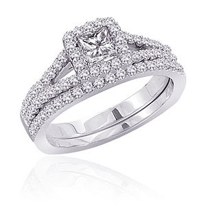 1/2 Carat Diamond Wedding Set