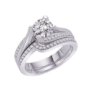 1/3 Carat Diamond Wedding Set