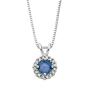 Elegant Treated Blue Diamond Pendant