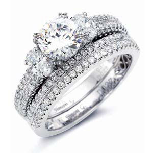 Simon G. LA Love Diamond Bridal Set