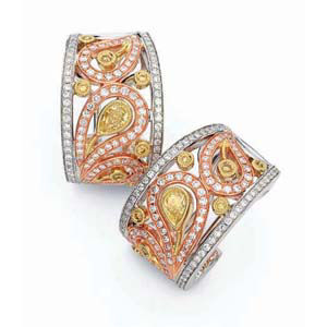 Simon G. Vanity Fair Diamond Earrings
