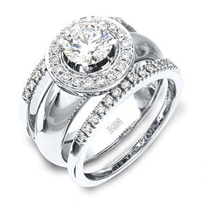 Stunning Diamond Wedding Band and Engagement Ring