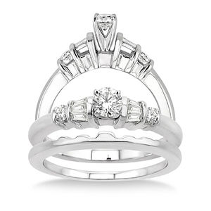 Diamond Wedding Set with 1/2 Ct. Engagement Ring