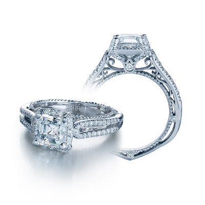 Verragio Venetian Collection Asscher Cut Diamond Ring