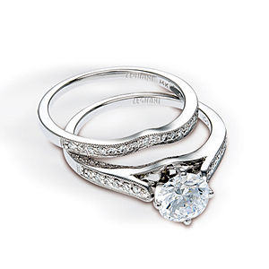 Alluring Zeghani Designer Diamond Wedding Set
