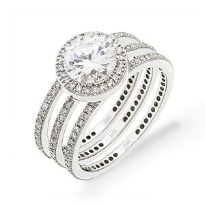 Fabulous Diamond Wedding Set by Zeghani