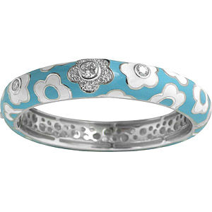 Belle Etoile Fleur Stacks Enamel Bracelet