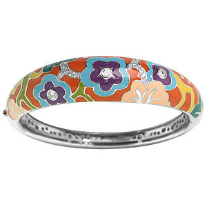 Belle Etoile Cherry Blossom Enamel Bracelet