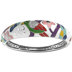 Belle Etoile Perroquet Enamel Bracelet