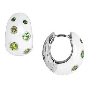 Belle Etoile Glitter Enamel Earrings