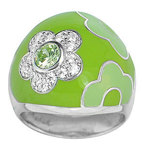 Belle Etoile Fleur Enamel Ring