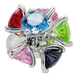 Belle Etoile Kaleidoscope Color Stone Ring