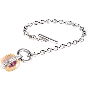 Belle Etoile Bubblegum Color Stone Bracelet