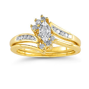 Gorgeous Marquise Diamond Engagement Ring in 14k YG