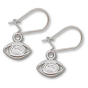 Stylish Penn State Football Earrings in Sterling Silver
