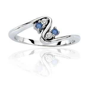 .12 Carat Total Weight Blue Diamond Fashion Ring