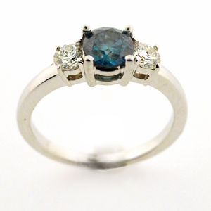 Gorgeous Blue Diamond Engagement Ring