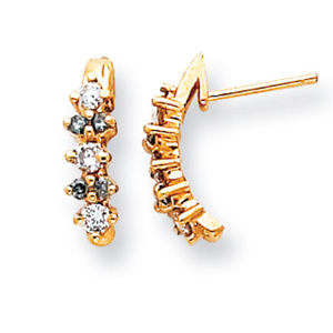 Beautiful Blue Diamond Earrings 1/2 Carat