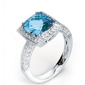 Alluring Aquamarine Ring by Simon G