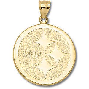 14k Yellow Gold Giant Pittsburgh Steelers Logo