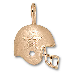 14k Yellow Gold Dallas Cowboys Helmet Charm