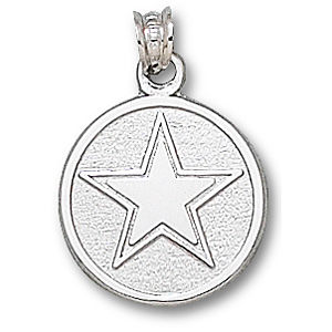 Sterling Silver Dallas Cowboys Round Logo Charm