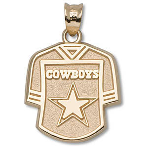 14k Yellow Gold Dallas Cowboys Jersey Charm