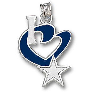 Sterling Silver Dallas Cowboys I Heart Dallas Charm