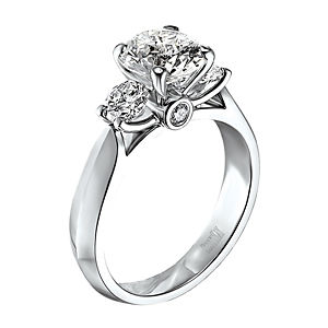 Crown Setting Diamond Engagement Ring by Scott Kay