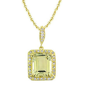 Madison Avenue Yellow Quartz Necklace