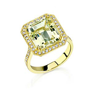 Madison Avenue Yellow Quartz Fashion Ring