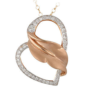 Amour 1/2 Carat Diamond Heart Necklace