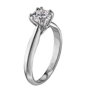 Scott Kay Solitaire Diamond Engagement Ring Contemporar