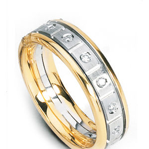 Gorgeous Two-Toned Gents Band by Simon G