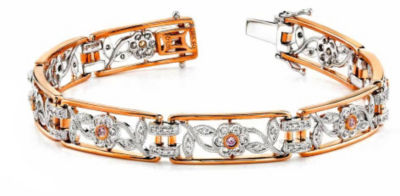 Gorgeous Two-Toned Gold and Diamond Bracelet by Simon G