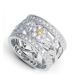 Simon G Diamond Flower Ring