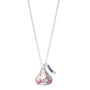 Hersheys Kiss 20mm Breast Cancer Awareness Pendant