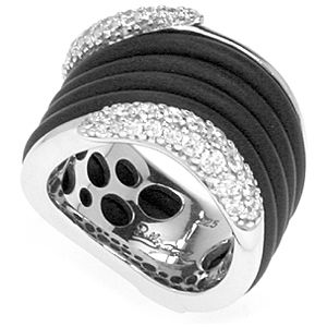 Belle Etoile Wave Rubber Collection Ring