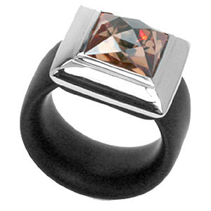 Belle Etoile Rebel Rubber Collection Ring