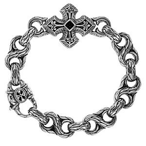 Scott Kay UnKaged S-Link Bracelet with Cross