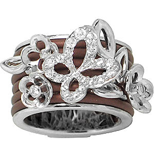 Belle Etoile Wildflower Rubber Collection Ring