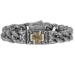 Scott Kay Two Tone Designer Mens Bracelet