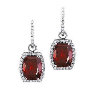 Red Garnet Convertable Earrings