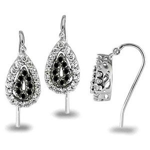 Gorgeous 1/4 Carat Black Diamond Earrings