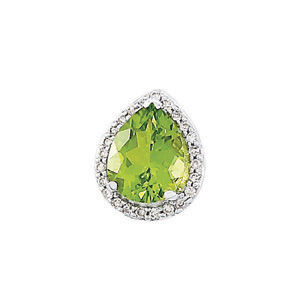 Peridot Pear Shape Pendant